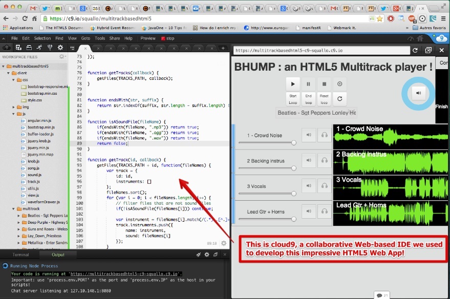 C9 IDE example.