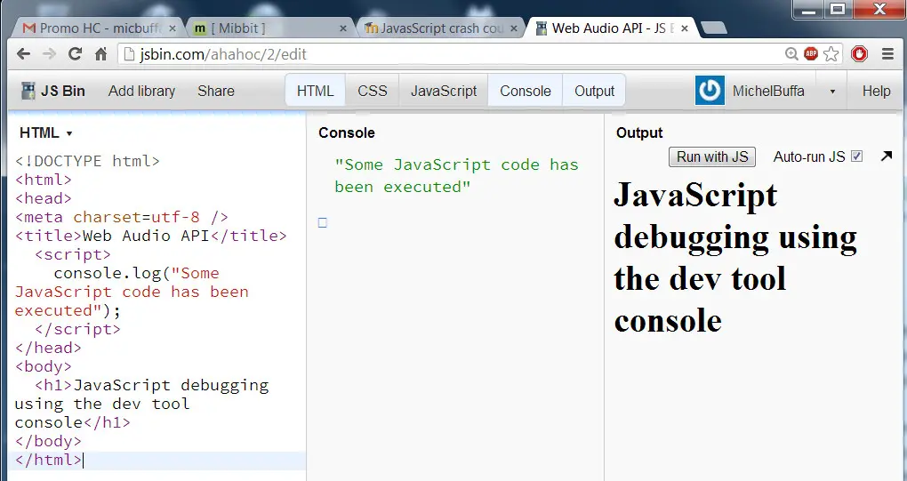 Your first HTML page.