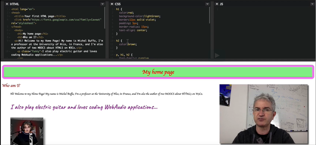 Example CodePen: Update CSS Rules.