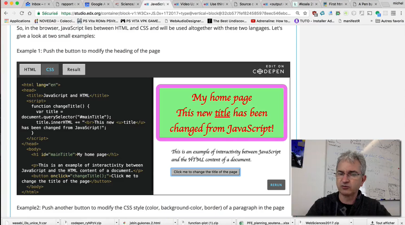 Example: CodePen; using JavaScript, after change.