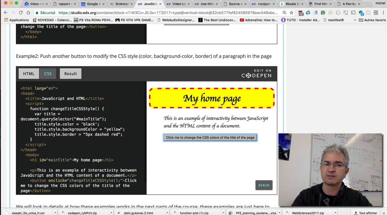 Example: CodePen; using JavaScript, after change #2.