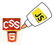 JavaScript is the perfect glue.