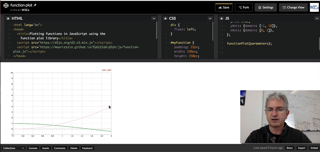 More plotting function examples in JS using D3 function plot library.