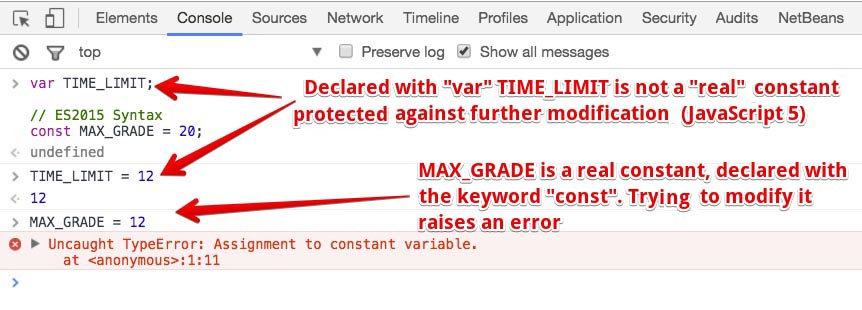 Comparison between var: TIME_LIMIT and constant: MAX_GRADE.