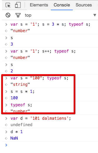 Devtools console; how to convert a number into a string.