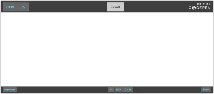 CodePen; Example Webcam.