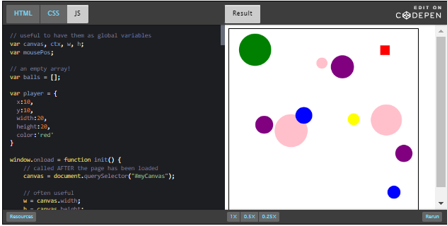 CodePen: working example, get correct mouse position.