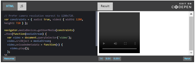 CodePen: using callback, #1.