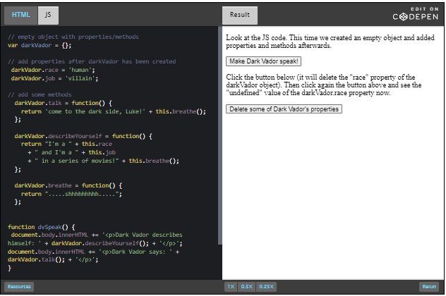 CodePen: example.