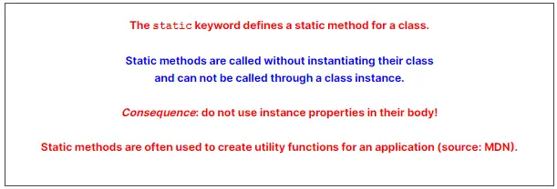 The static keyword.